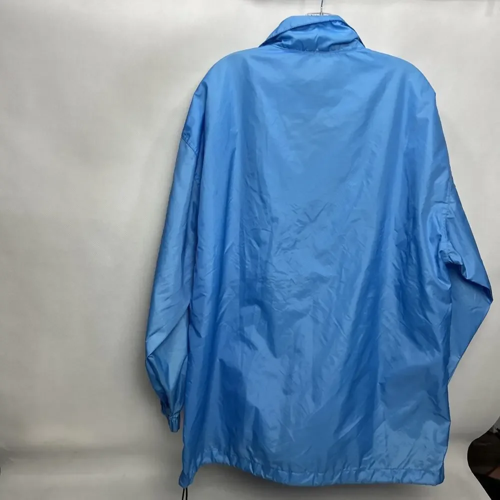 Vintage 90s UNC Tar Heels Jacket Mens Large 1/4 Zip Pullover Windbreaker